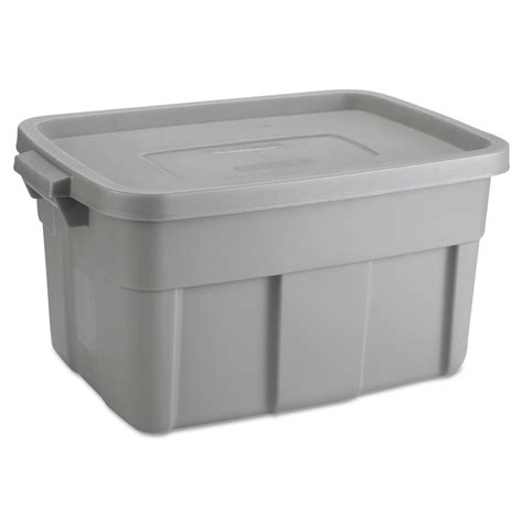 roughneck storage box 14 gal steel gray|rubbermaid roughneck 10 pack.